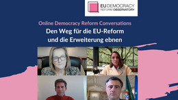Bilder der Sprecher der 4. Democracy Reform Conversation